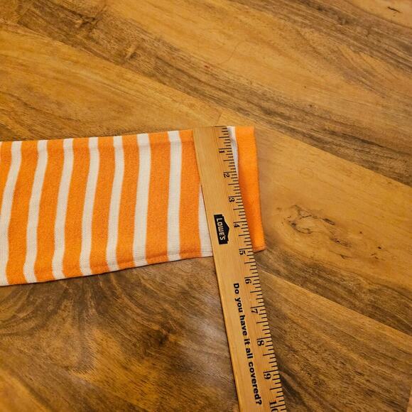 ST. John Sport SzSm Wool blend top. Orange n White. Drawstrings crossed. Luxury - Picture 12 of 16